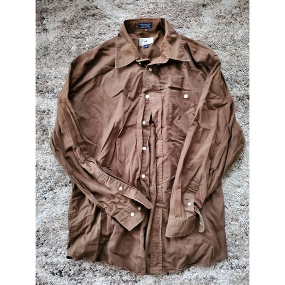 Vintage Cutter & Buck Long Sleeve Button Down Polo Men's Size L 100% Cotton - Picture 1 of 7
